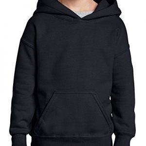 Gildan Kids Little Hooded Youth Sweatshirt, Black, Medium